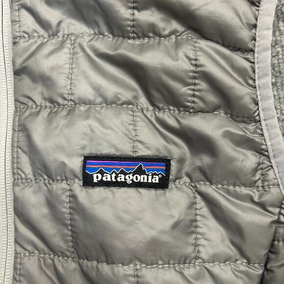 Patagonia Jacket Light Gray Nano Puff Womens Quilted Vest Size Medium - Picture 4 of 10